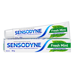 Sensodyne Fresh Mint Toothpaste - 40g (Daily Sensitivity Protection + Strong Teeth & Healthy Gums)