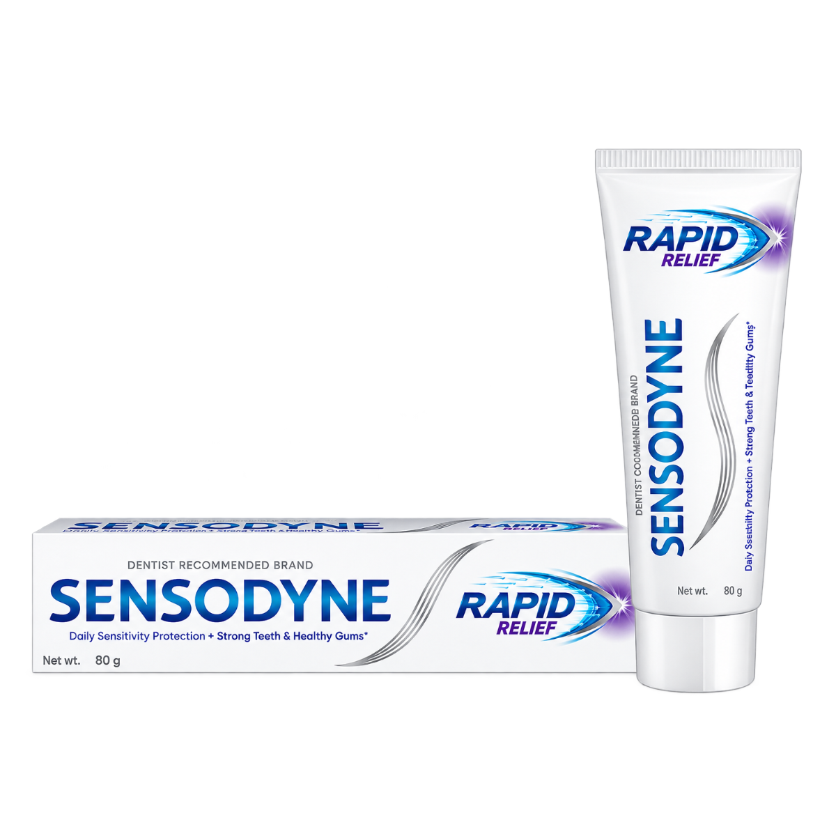 Sensodyne Rapid Relief Toothpaste - 80g (Fast Sensitivity Relief + Strong Teeth & Healthy Gums)