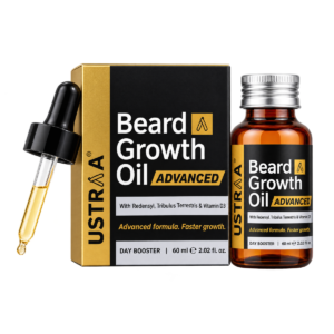 Ustraa Beard Growth Oil Advanced - With Redensyl & DHT Booster (60ml)
