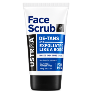 Ustraa Face Scrub De-Tans and Exfoliates - 100g