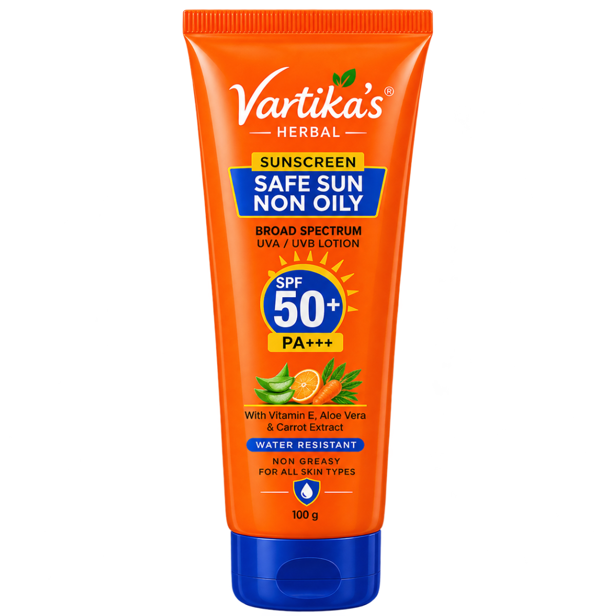 Vartika's Safe Sun Non-Oily Invisible Protection Sunscreen SPF 50+ PA+++ - 60 g