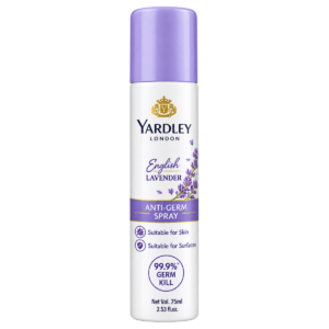 Yardley London English Lavender Anti-Germ Spray Deodorant - 75ml
