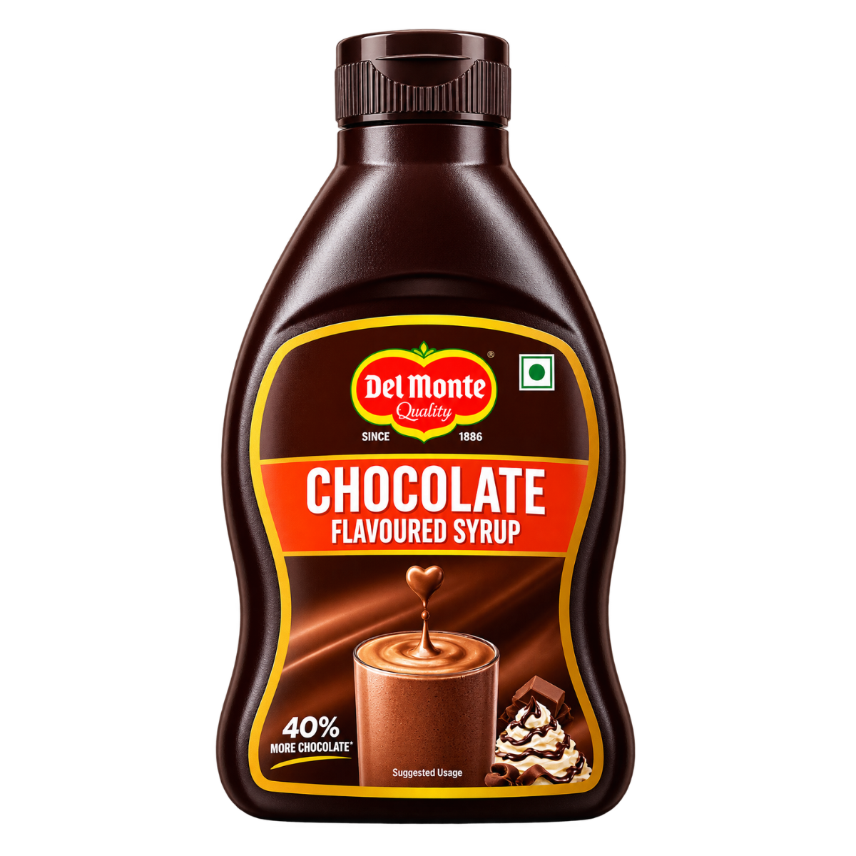 Del Monte Chocolate Flavoured Syrup (600g Bottle) – 40% More Chocolate