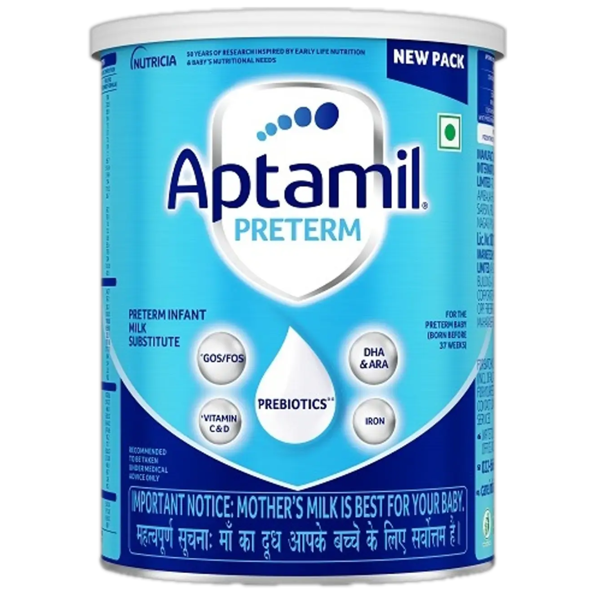 Aptamil Preterm Infant Formula Powder – 400g Tin | For Preterm Babies (Born Before 37 Weeks) with Prebiotics, DHA & ARA