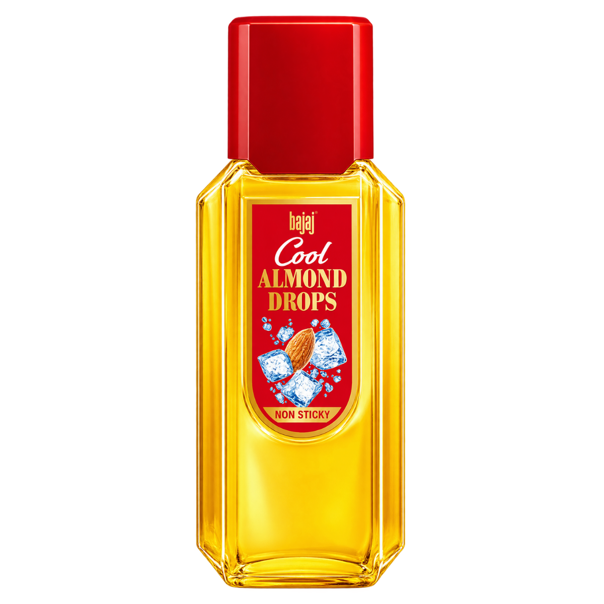 BAJAJ Cool Almond Drops Hair Oil (95 ml) | Cooling Non-Sticky Hair Oil with Menthol, Camphor & Vitamin E