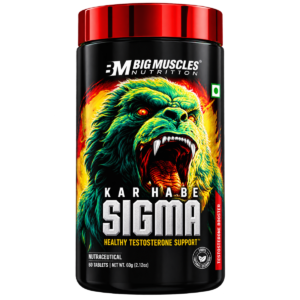 BIGMUSCLES NUTRITION Karnage Sigma (60 Capsules) | Natural Testosterone Booster Supplement for Energy, Stamina & Peak Athletic Performance