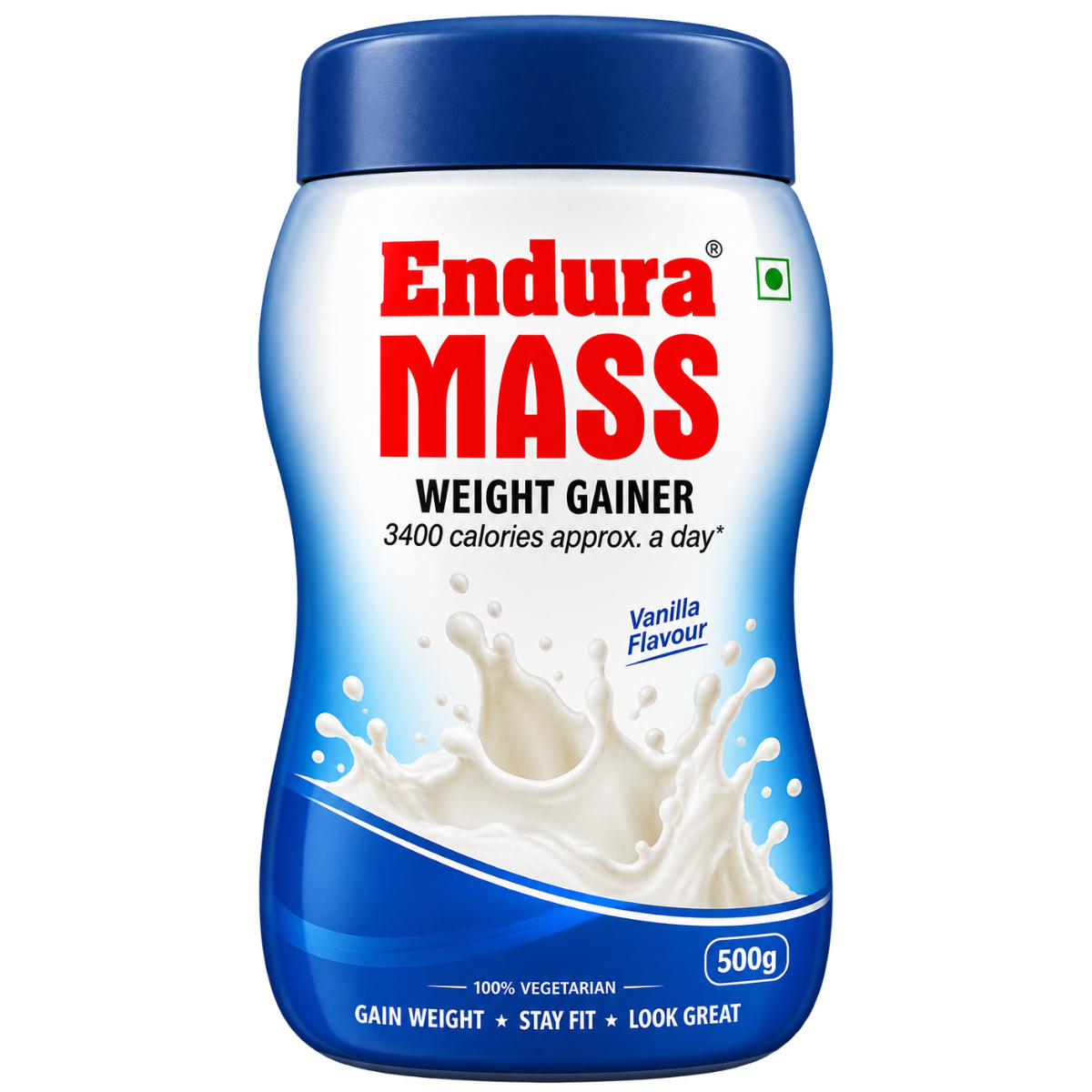 Cipla Health Endura Mass Weight Gainer Powder (Vanilla Flavour) – 500g Jar
