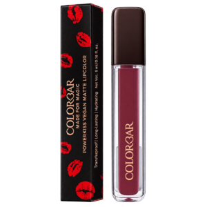 Colorbar PowerKiss Vegan Matte Lipcolor - 002 Tempted (5ml) | Transferproof High-Pigment Liquid Lipstick