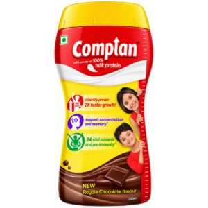 Complan Nutrition Drink Powder for Children (Royale Chocolate Flavour) – 500g Jar