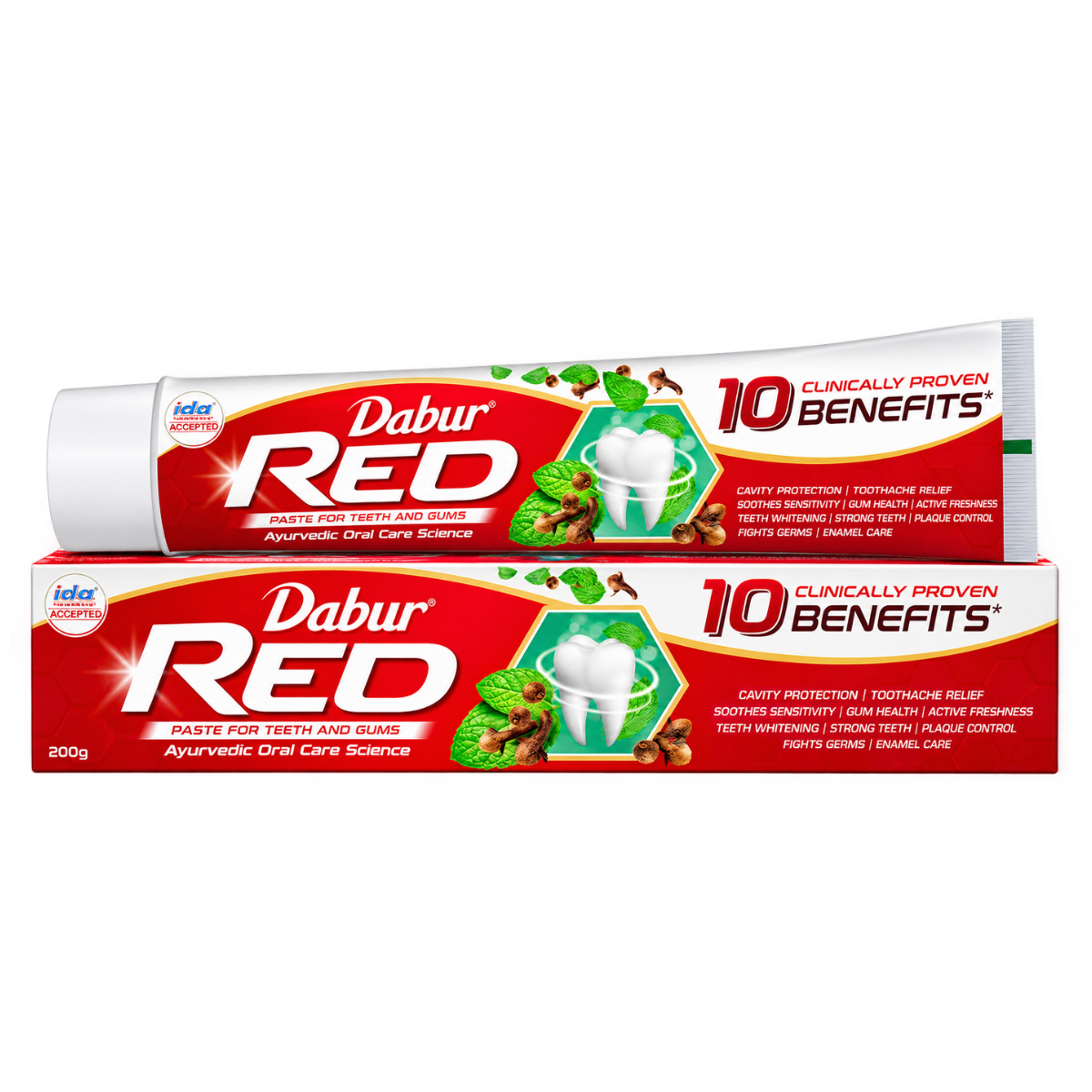 Dabur Red Ayurvedic Toothpaste – 200g Tube