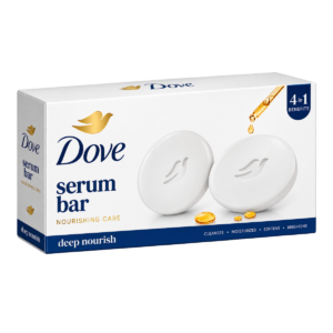 Dove Serum Bar with Nutrient Serum Deep Nourish – 625 g (4 x 125 g + 1 Free, Pack of 5)