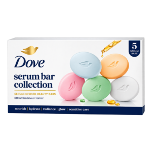 Dove Serum Bar Collection Multipack – 625g (5 x 125g Serum Infused Beauty Bars)