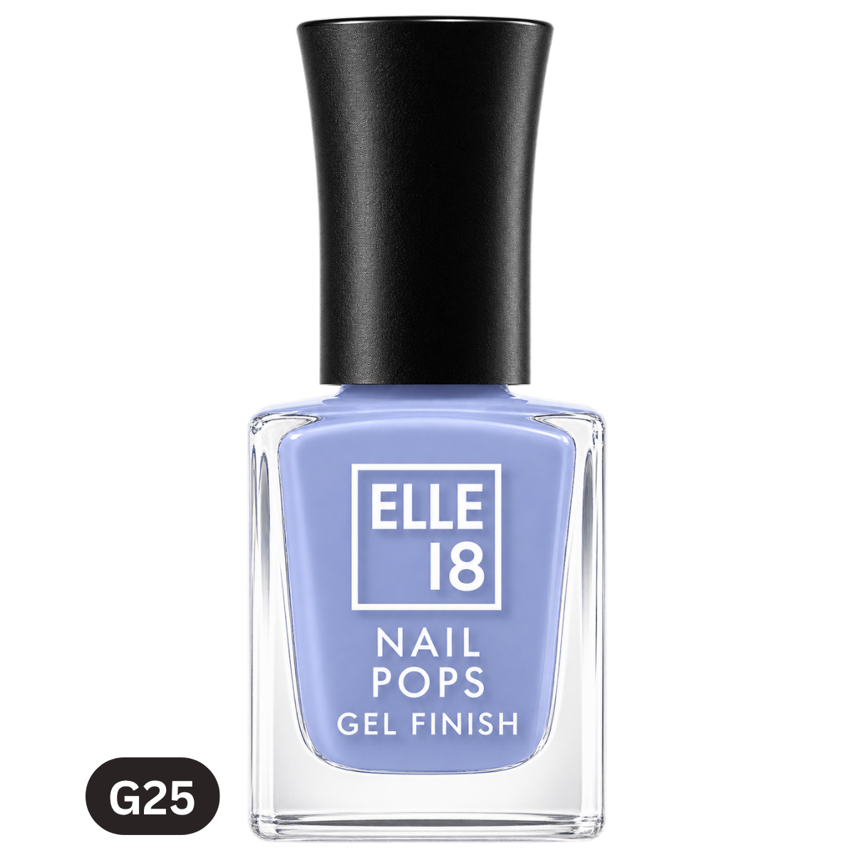 Elle 18 Nail Pops Gel Finish - Shade G25 (10 ml) | Pastel Periwinkle Blue Gel-Like Nail Polish