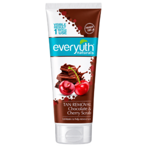 Everyuth Naturals Tan Removal Chocolate & Cherry Scrub (50g) | Antioxidant Choco & Vitamin C Cherry Detan Exfoliator