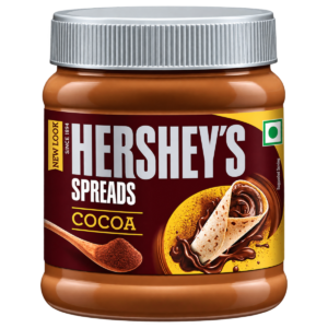 HERSHEY'S Cocoa Spread (150g Jar) | Rich & Creamy Chocolate Spread for Bread, Rotis, Pancakes & Desserts