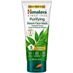 Himalaya Purifying Neem Face Wash with Goodness of 5 Parts of Neem - 50ml