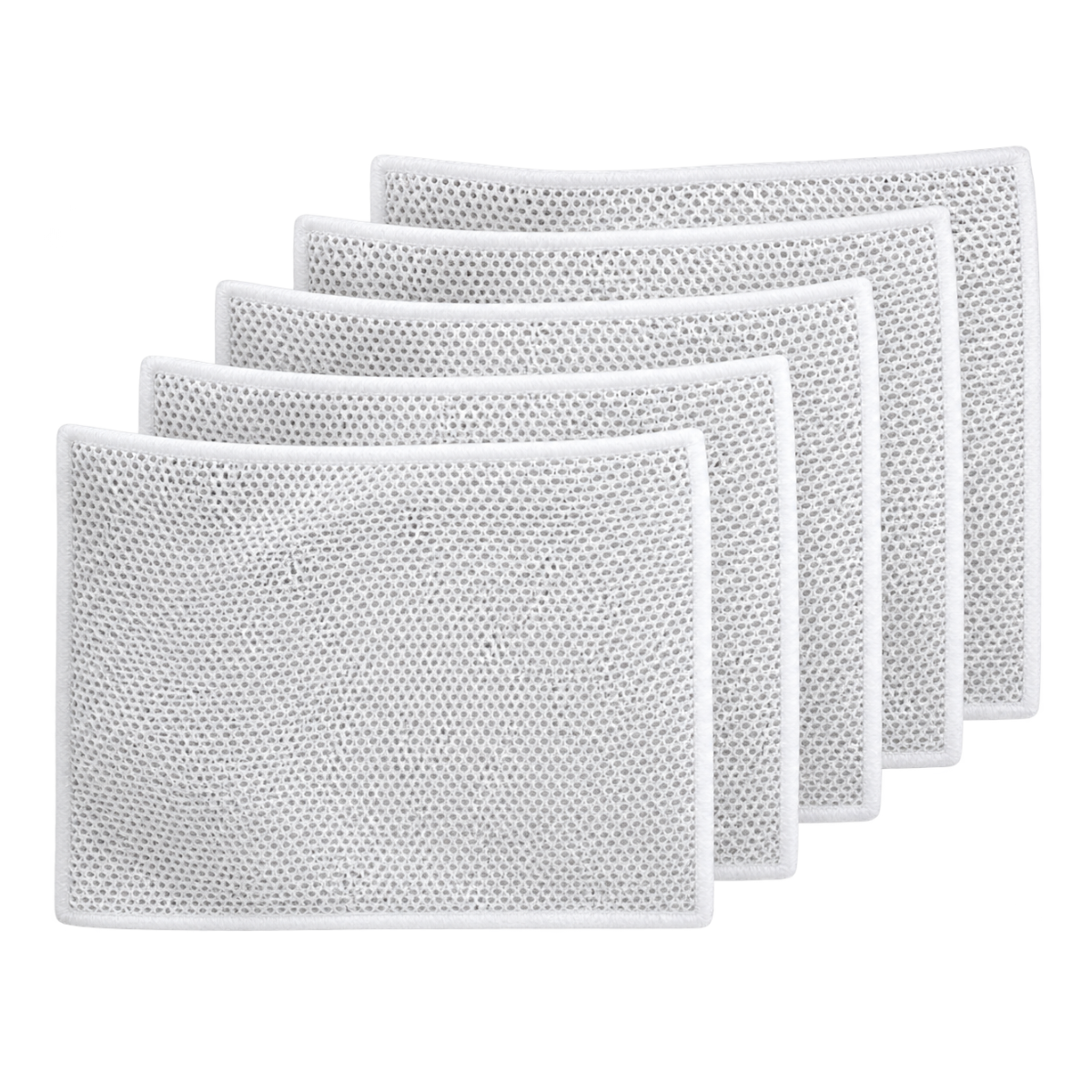 Non-Scratch Metallic Wire Dishwashing Net Cloths – Multipurpose Dishwash Jalli Scrubber Pads for Utensils & Kitchen Cleaning (Pack of 5)