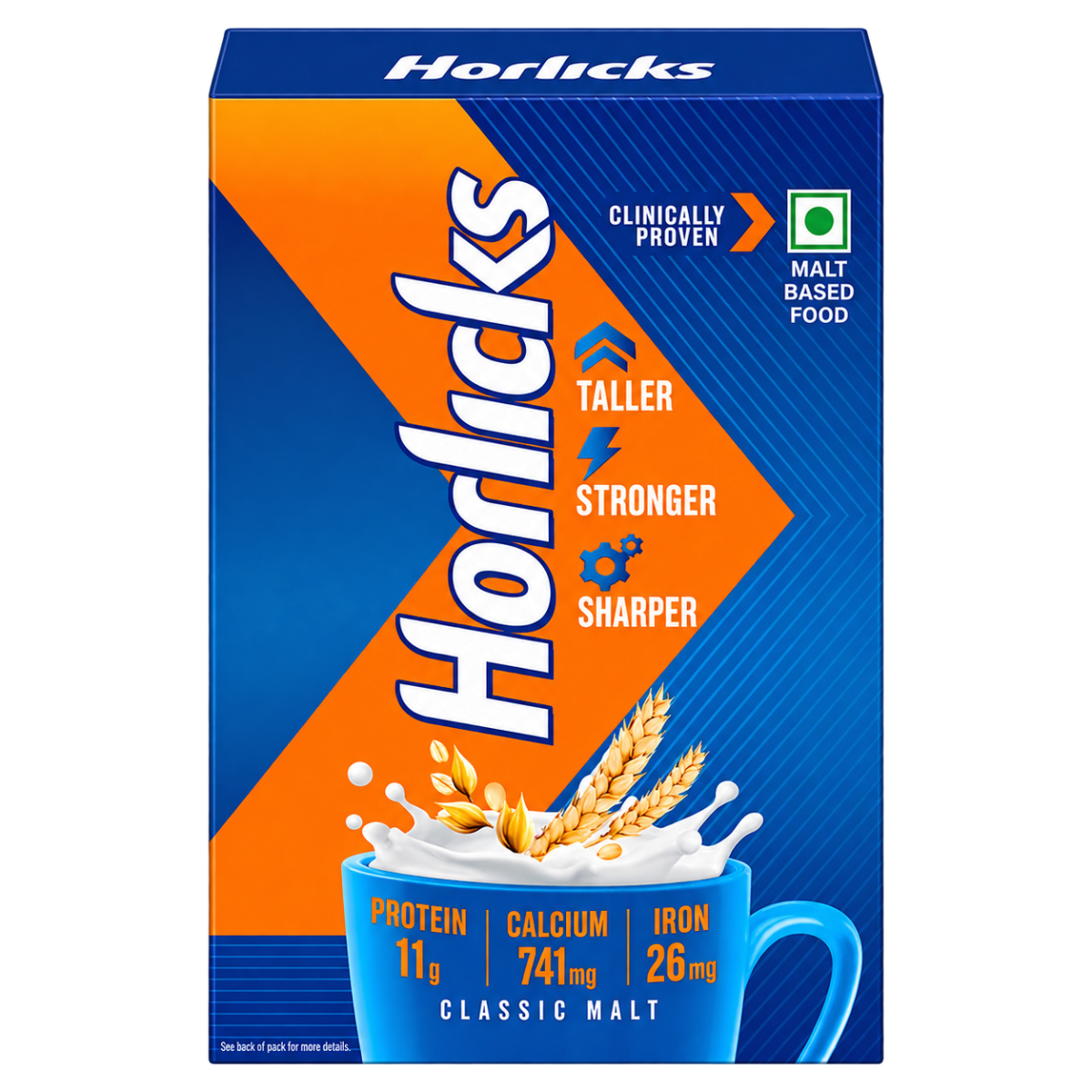 Horlicks Nutrition Drink Refill (1 Kg) - Classic Malt | Clinically Proven Growth Drink for Taller, Stronger & Sharper Kids
