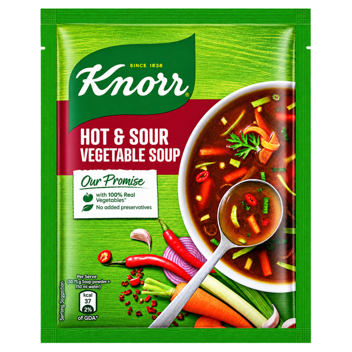 Knorr Classic Hot & Sour Vegetable Soup Powder– 41g