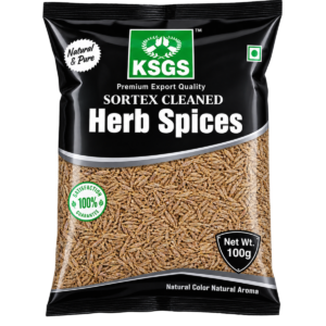 KSGS Cumin Seeds (Jeera) – Premium Export Quality, Sortex Cleaned – 100g Pack
