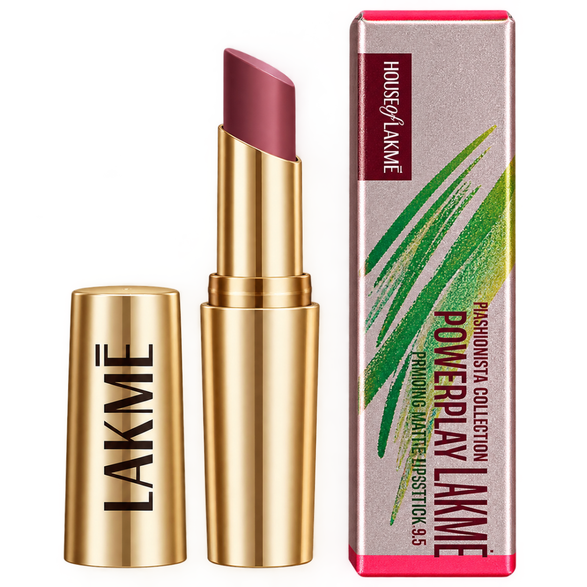 Lakmé 9to5 Powerplay Priming Matte Lipstick - MM1 Mauve Matter (3.6 g) | 16-Hour Long-Wear Primer-Infused Lip Color