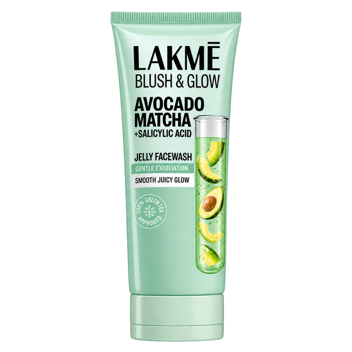 Lakmé Blush & Glow Avocado Matcha + Salicylic Acid Gentle Jelly Face Wash – 50g
