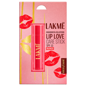 Lakmé Lip Love SPF 15 Chapstick & Lip Care Stick - Mango (4.5 g) | 22-Hour Moisturizing Tinted Lip Balm