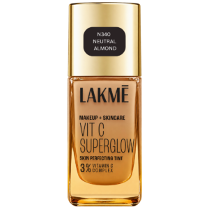 Lakmé Makeup+Skincare Vit C Superglow Skin Perfecting Tint - Warm Beige W240 (25ml) | Light-Coverage Radiant Skin Tint