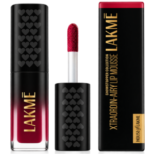 Lakmé Showstopper Collection Xtraordin-Airy Lip Mousse - Crimson Sky (4.8g) | Weightless Matte Liquid Lipstick