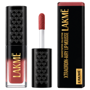 Lakmé Xtraordin-Airy Lip Mousse Mini - 305 Let's Talk Nude (1.8 g) | Air-Light Velvet Matte Liquid Lipstick with Cocoa Butter