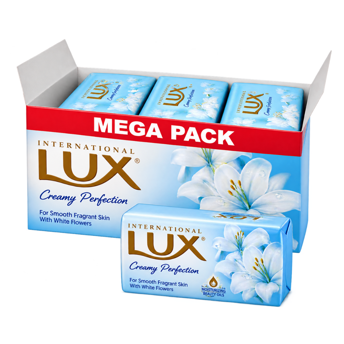 Lux International Smooth & Radiant Soap - 130g (Pack of 4) - Image 2
