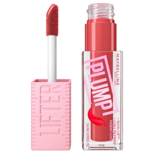 Maybelline New York Lifter Plump Lip Gloss - 003 Pink Sting (5.4 ml) | Heated Lip Plumping Gloss with Hyaluronic Acid & Chili Extract