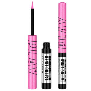 Maybelline New York Tattoo Play Liquid Eyeliner - Shake (2.1 ml) | Metallic Purple 48HR Longwear Waterproof Eyeliner