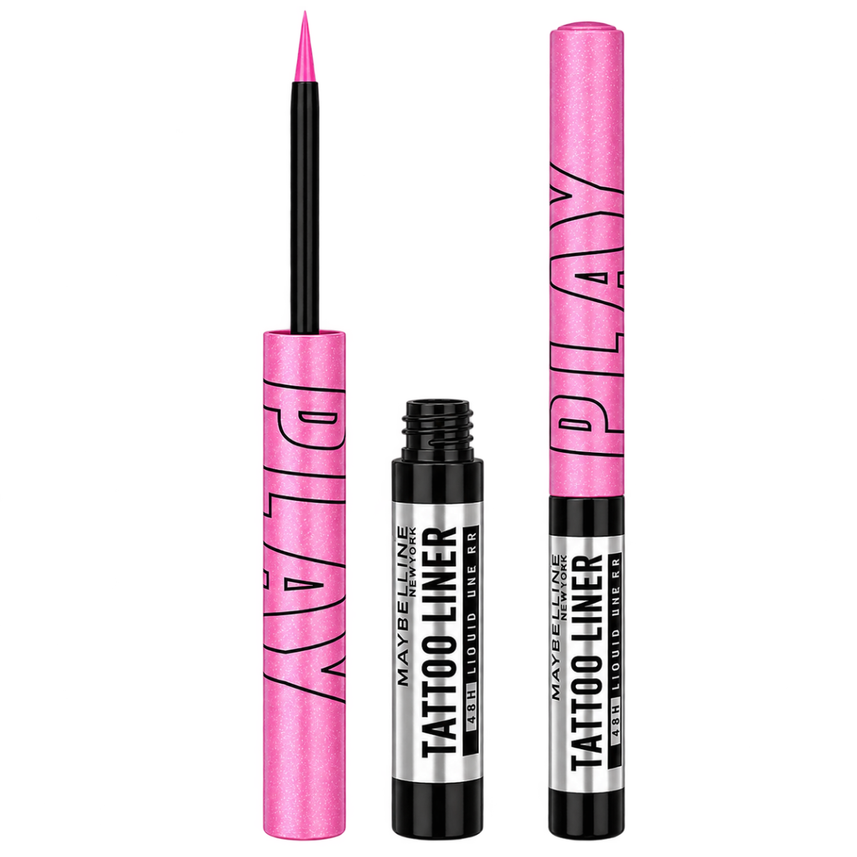 Maybelline New York Tattoo Play Liquid Eyeliner - Shake (2.1 ml) | Metallic Purple 48HR Longwear Waterproof Eyeliner