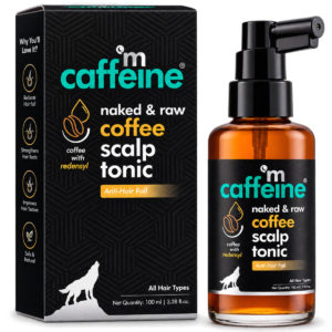mCaffeine Naked & Raw Coffee Scalp Tonic for Hair Growth with Redensyl & Protein - 100 ml (Controls Hair Fall)