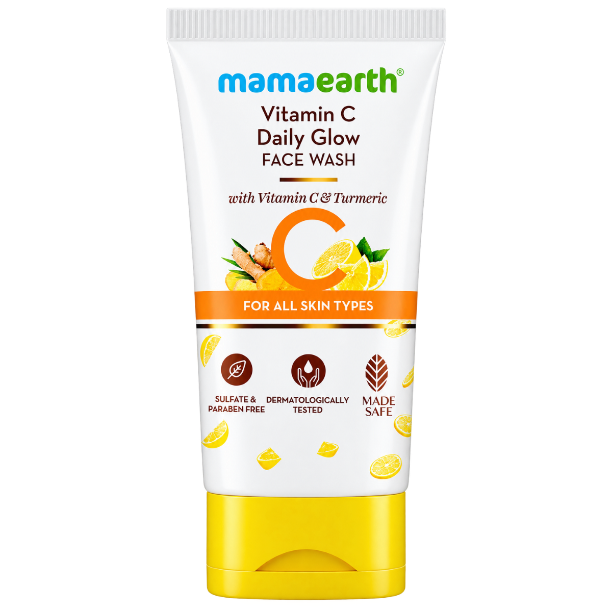 Mamaearth Vitamin C Face Wash with Vitamin C and Turmeric for Skin Illumination (80 ml) | Natural Glow & Deep Cleansing Daily Face Wash