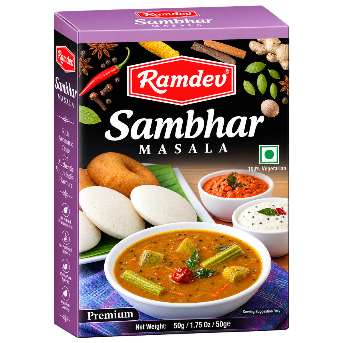 Ramdev Sambhar Masala - 50g