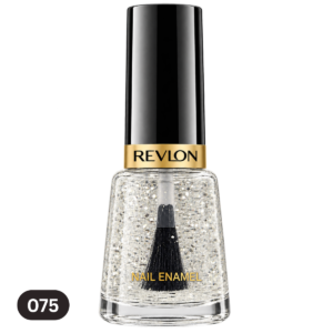 Revlon Glossy Finish Nail Enamel - 075 Clear / Natural (8ml) | High-Shine Top & Base Coat Nail Polish