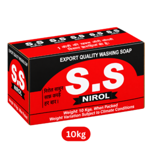 S.S Nirol Export Quality Washing Soap (10kg Box Pack) | Animal Fat-Free Heavy Duty Laundry Bar Soap for Clean Fabrics Every Time