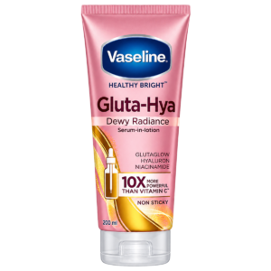 Vaseline Healthy Bright Gluta-Hya Dewy Radiance Serum-In-Lotion – 200 ml | With GlutaGlow, Hyaluron & Niacinamide