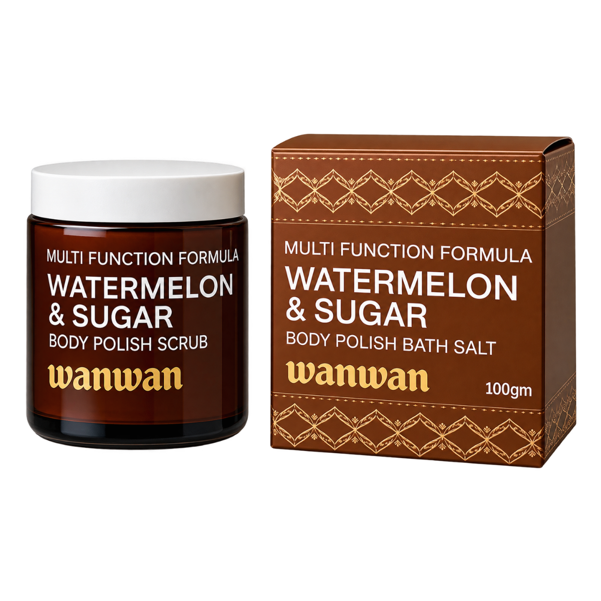 Wanwan Watermelon & Sugar Body Polish Bath Salt – 100g